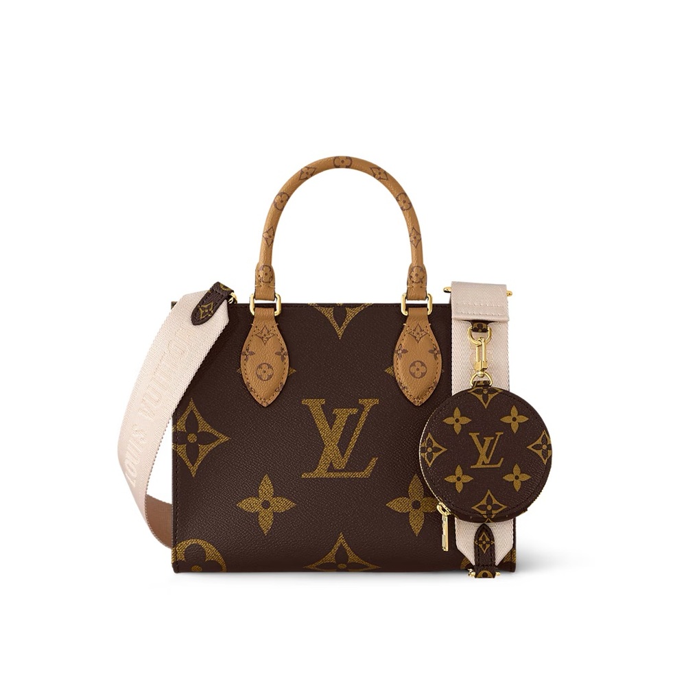 Authentic Louis Vuitton OnTheGo PM Brown Monogram Handbag